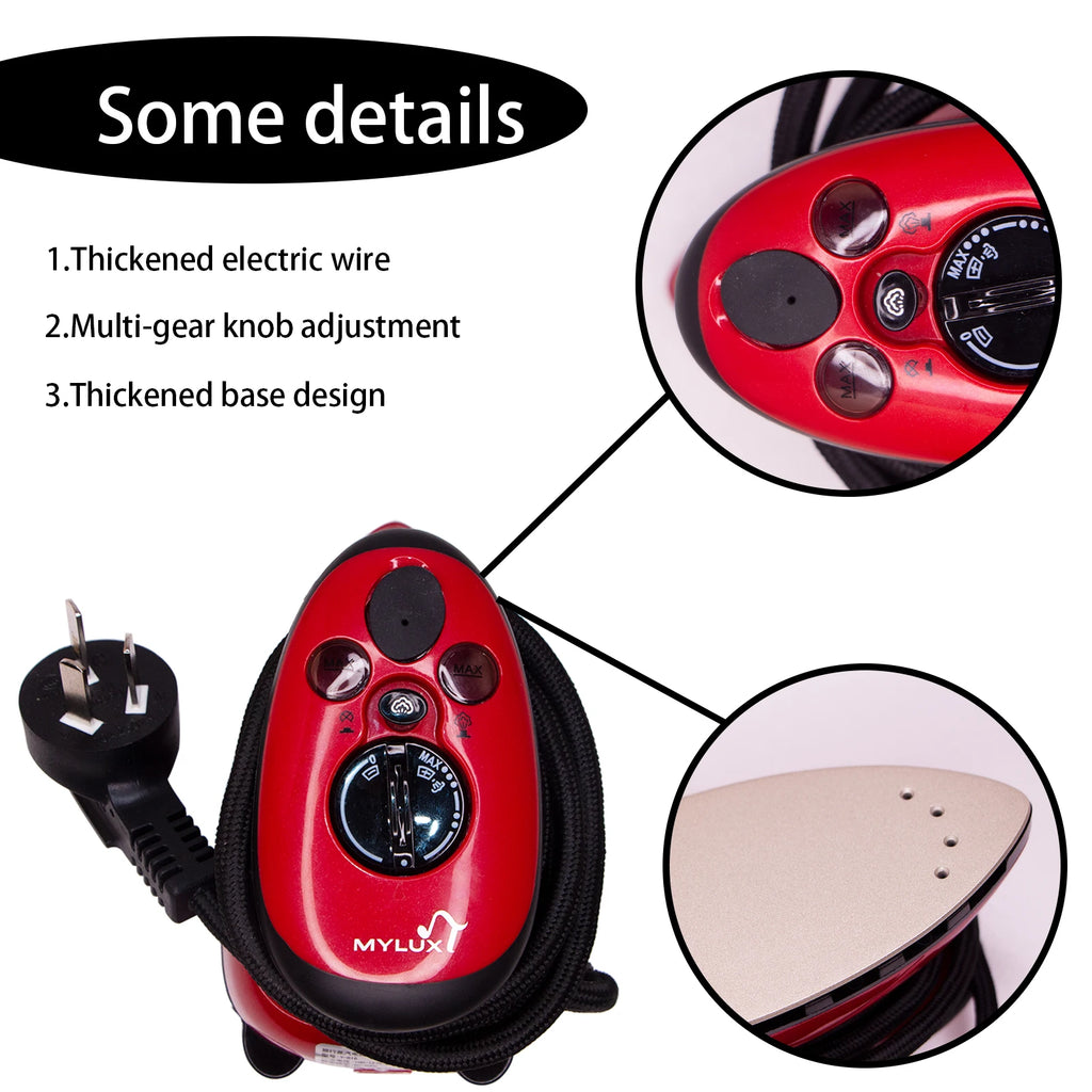 MYLUX Compact Travel Steam Iron – 60-230°C Heat Control