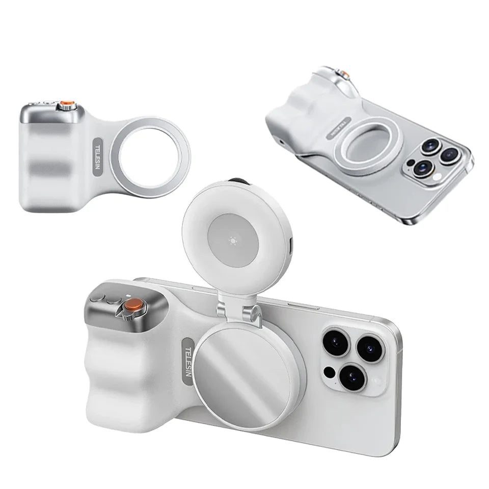 TELESIN Magnetic Phone Grip – Remote Control Shooting Aid