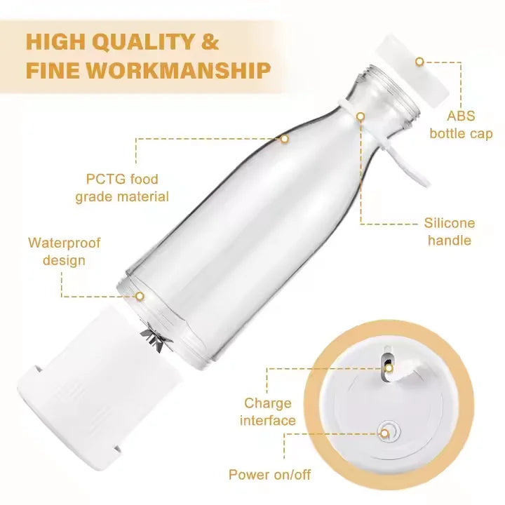 Portable USB Juicer Blender – 380ml Fresh Juice Anywhere