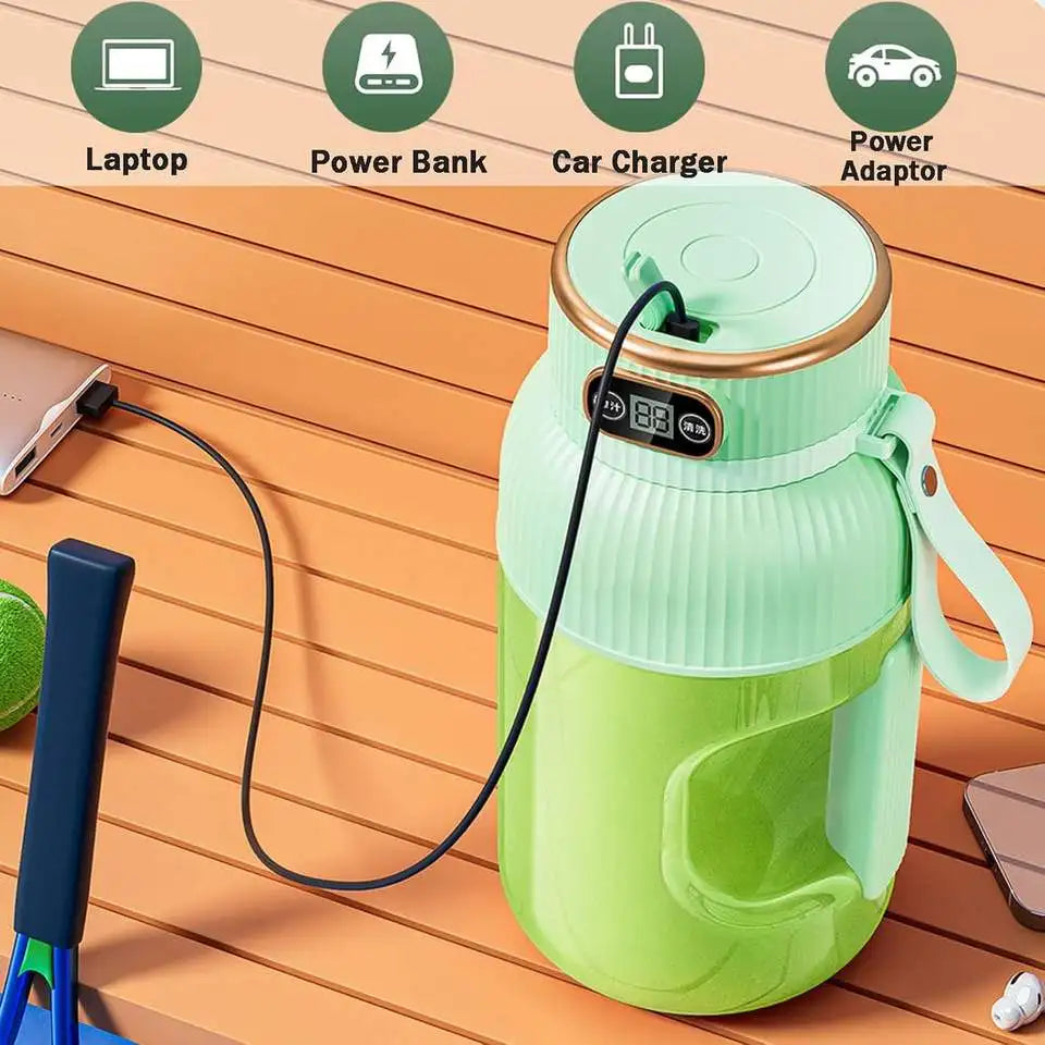 Portable Electric Juicer Cup with Digital Display