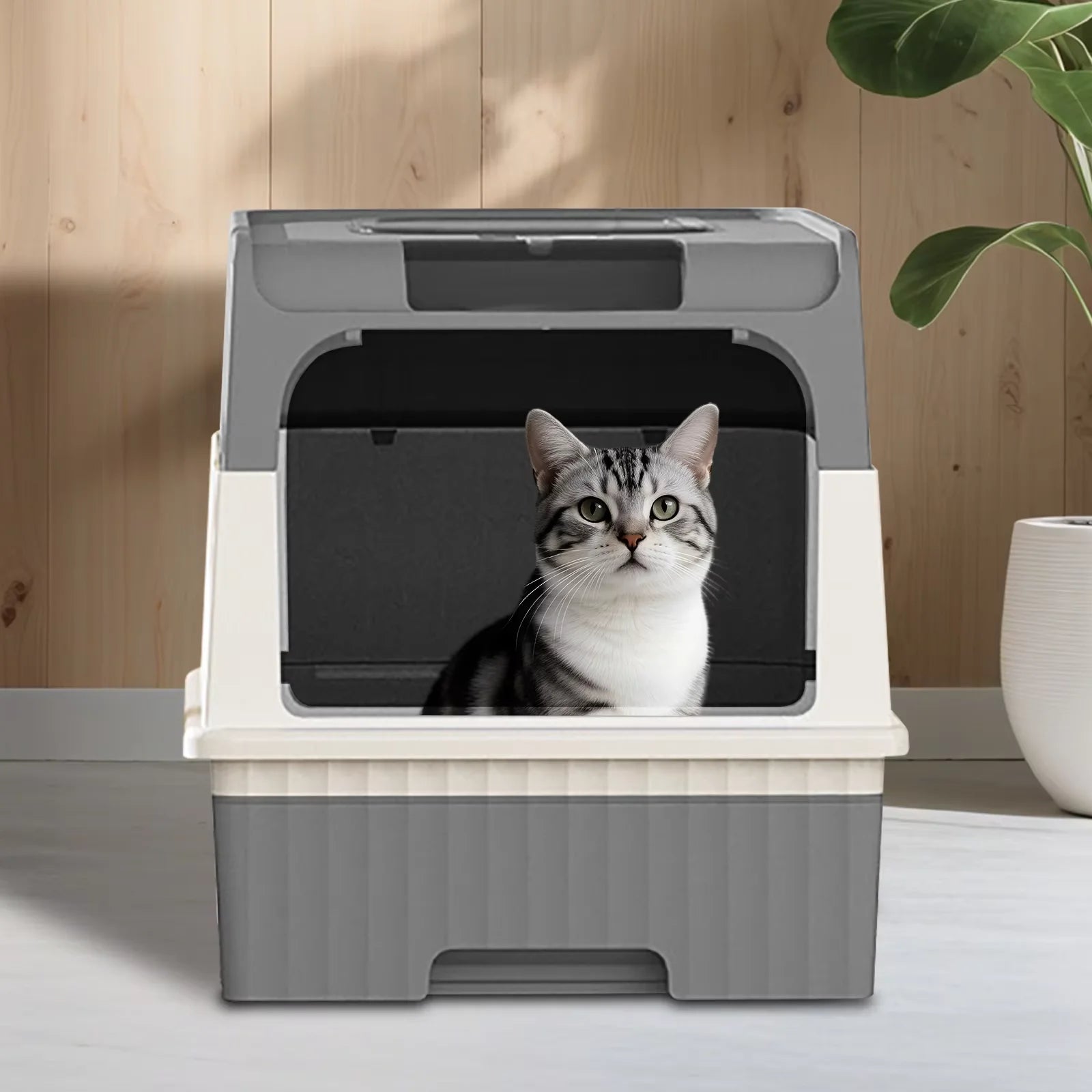 Anti-Splash Square Cat Toilet