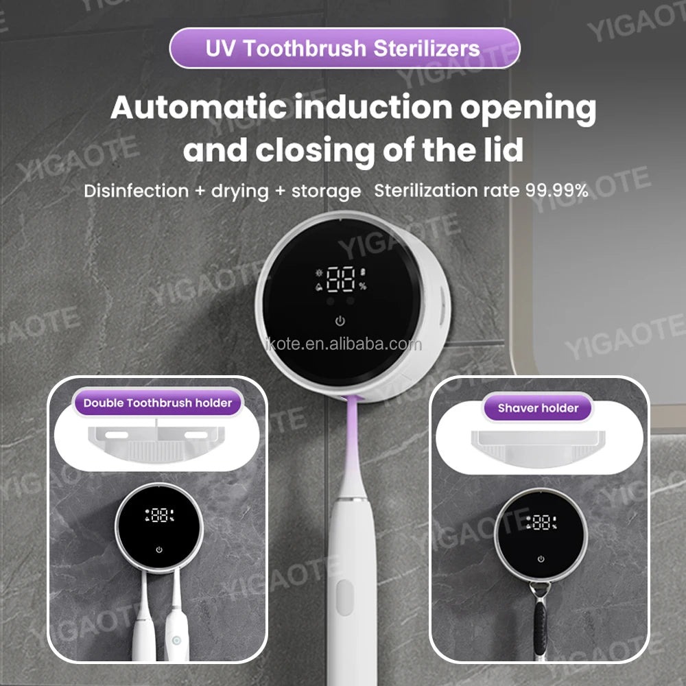 UV Electric Toothbrush Sanitizer – Smart Wall Mount Sterilizer