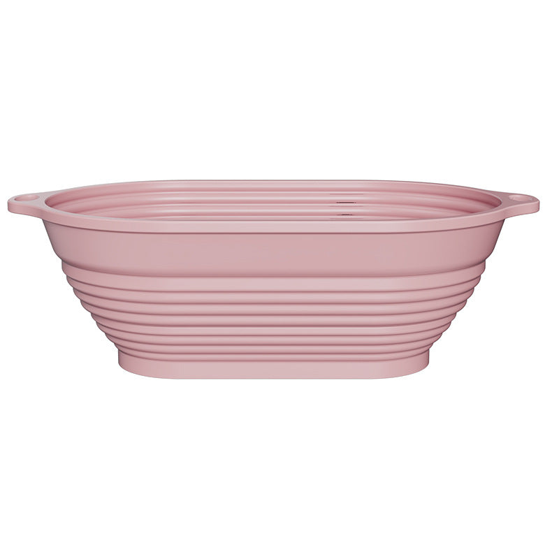 Silicone Fermentation Basket Household Oven Baking Dough Fermentation Bowl Folding High Temperature Resistant Large Capacity Bread Fermentation Basket