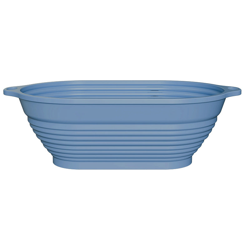 Silicone Fermentation Basket Household Oven Baking Dough Fermentation Bowl Folding High Temperature Resistant Large Capacity Bread Fermentation Basket
