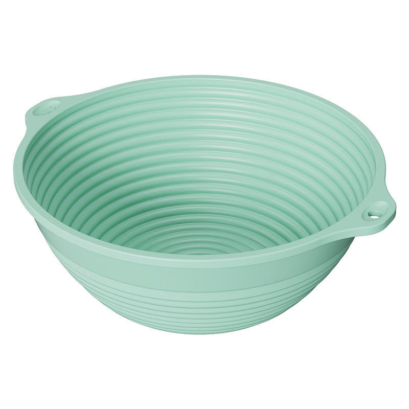 Silicone Fermentation Basket Household Oven Baking Dough Fermentation Bowl Folding High Temperature Resistant Large Capacity Bread Fermentation Basket