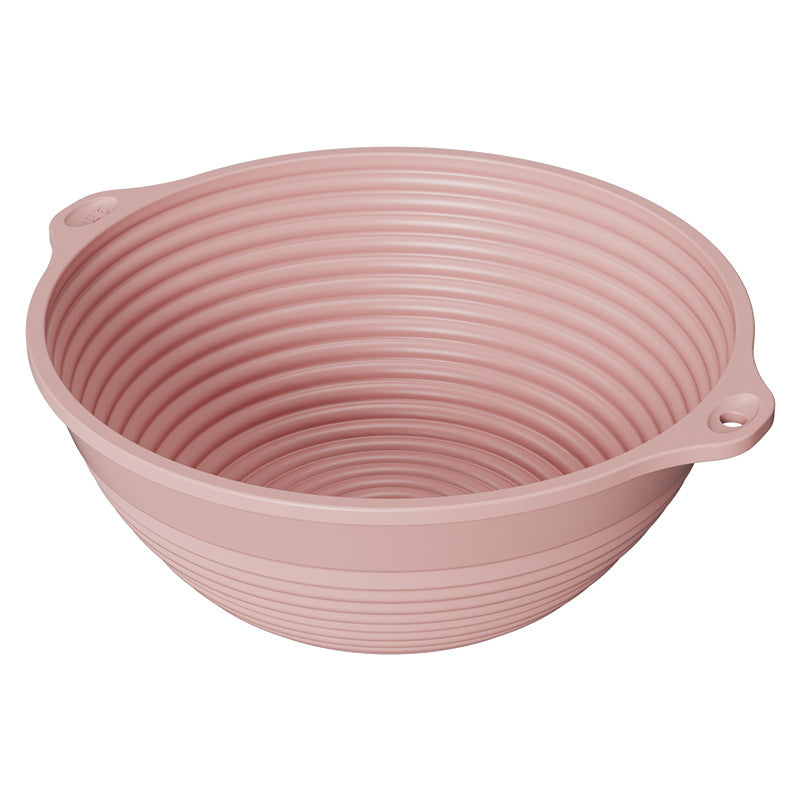 Silicone Fermentation Basket Household Oven Baking Dough Fermentation Bowl Folding High Temperature Resistant Large Capacity Bread Fermentation Basket
