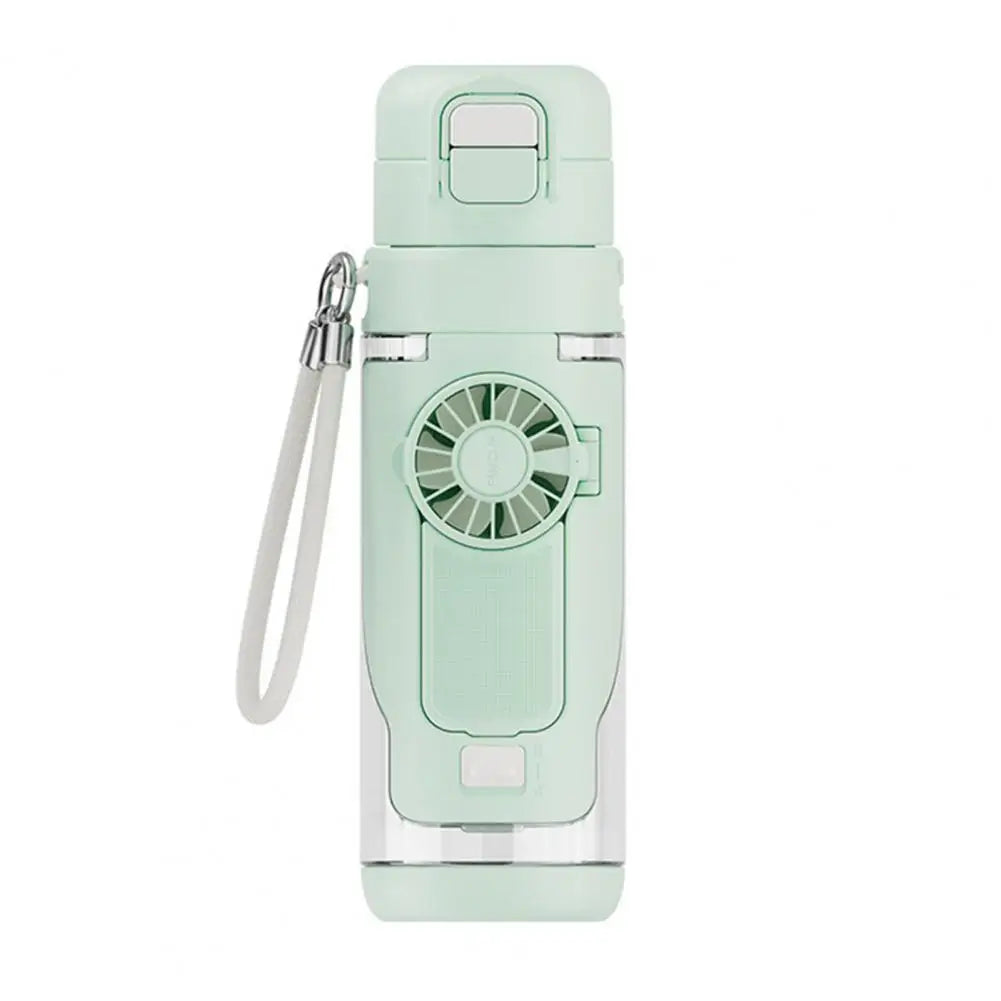 2-in-1 Tritan Water Bottle with Rechargeable Foldable Fan