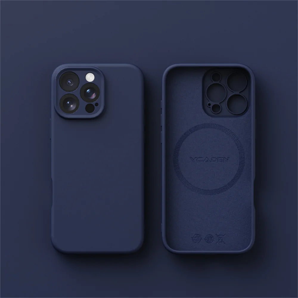 Smooth Liquid Silicone Wireless Charging Cover for iPhone
