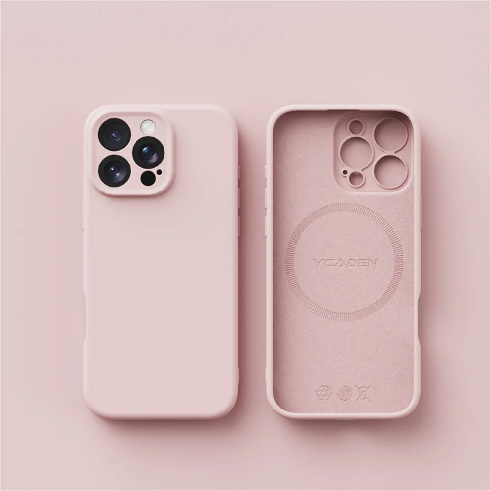 Smooth Liquid Silicone Wireless Charging Cover for iPhone