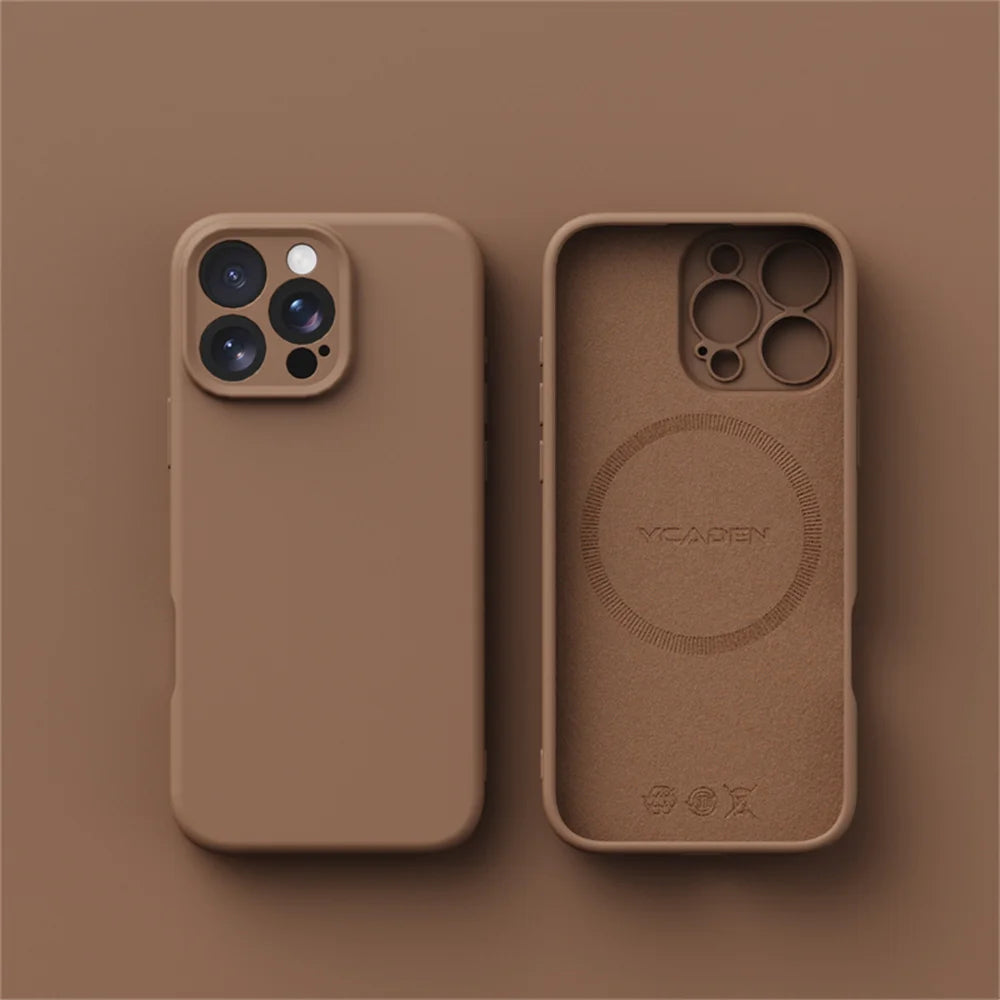 Smooth Liquid Silicone Wireless Charging Cover for iPhone