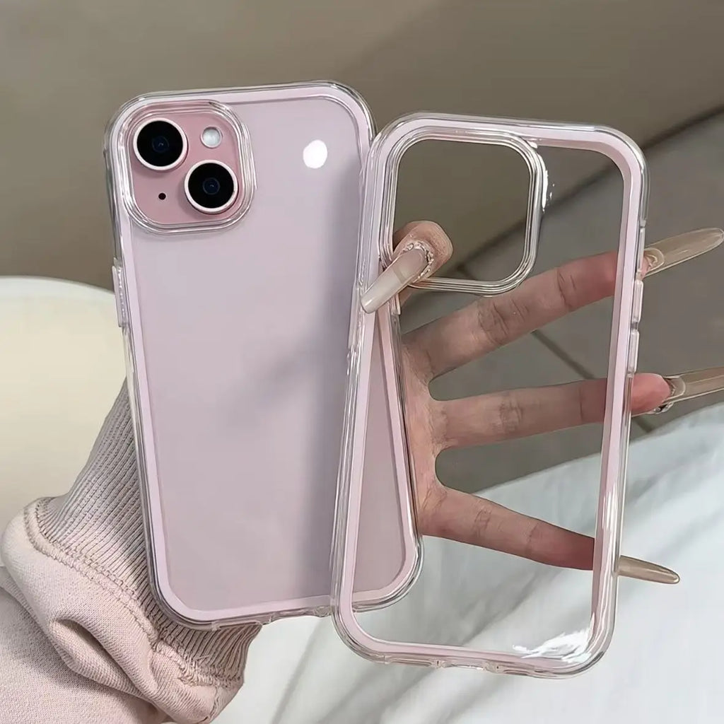 Acrylic Shockproof Bumper Cover for iPhone 15 16 17 Plus