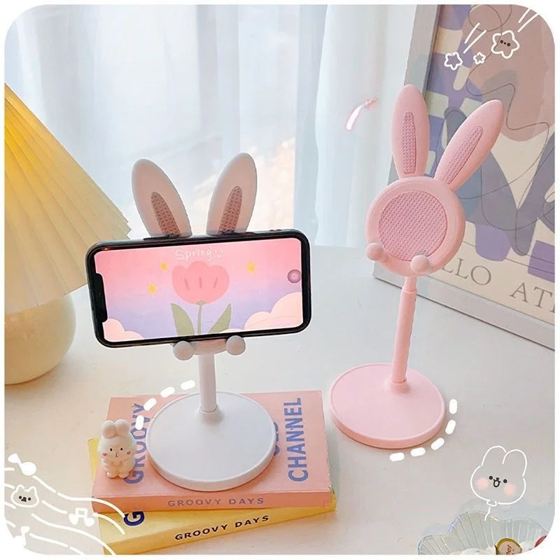 Cute Bunny Height Adjustable Mobile Phone Holder