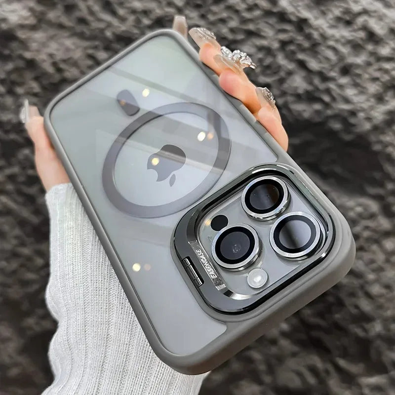Luxury Shockproof Phone Cover with Camera Lens Protector