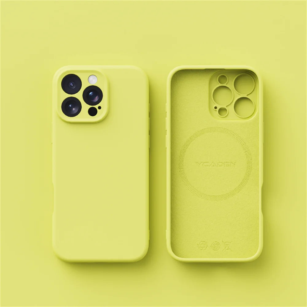 Smooth Liquid Silicone Wireless Charging Cover for iPhone