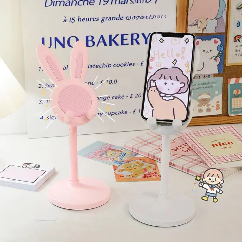 Cute Bunny Height Adjustable Mobile Phone Holder