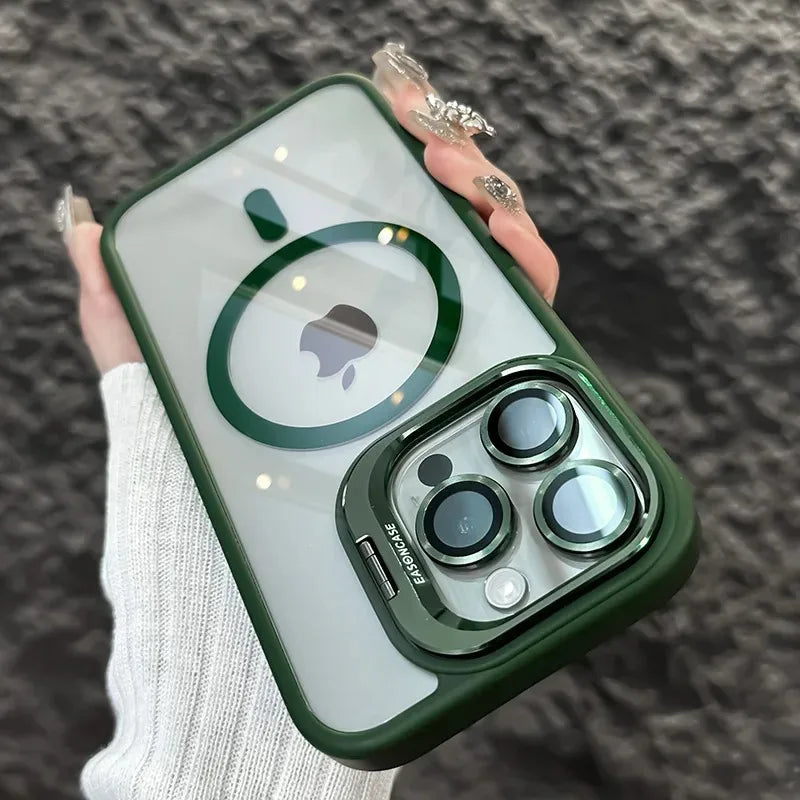 Luxury Shockproof Phone Cover with Camera Lens Protector