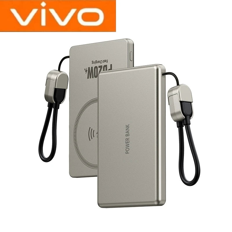 VIVO Mini 10000mAh Slim Magnetic Wireless Power Bank