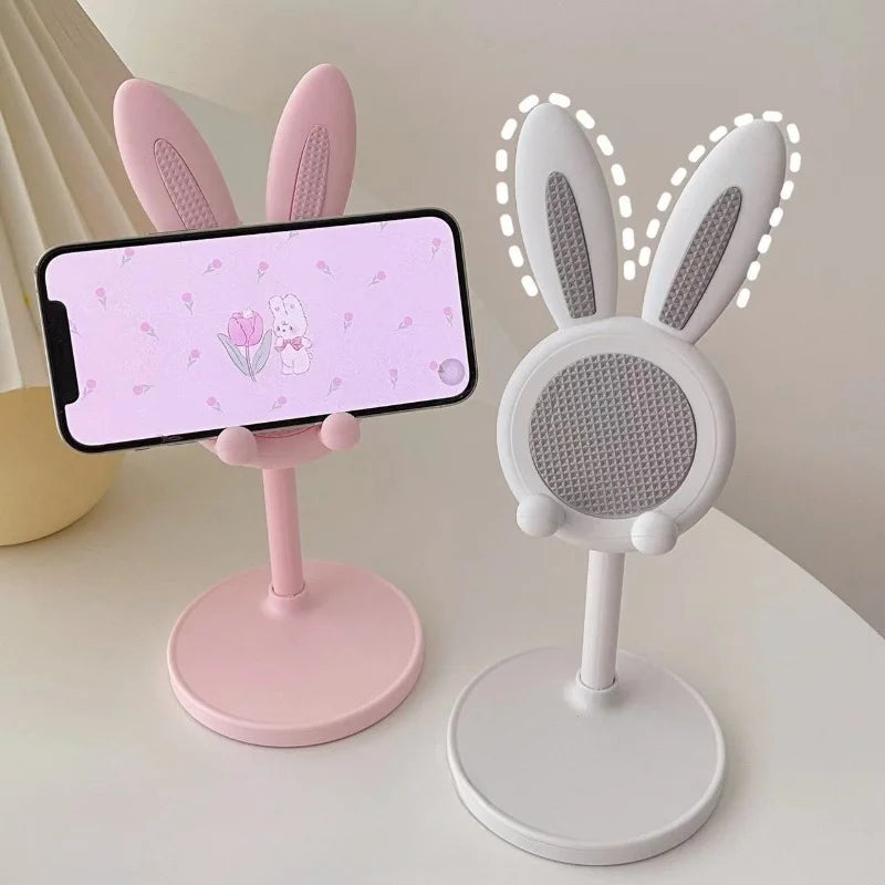 Cute Bunny Height Adjustable Mobile Phone Holder