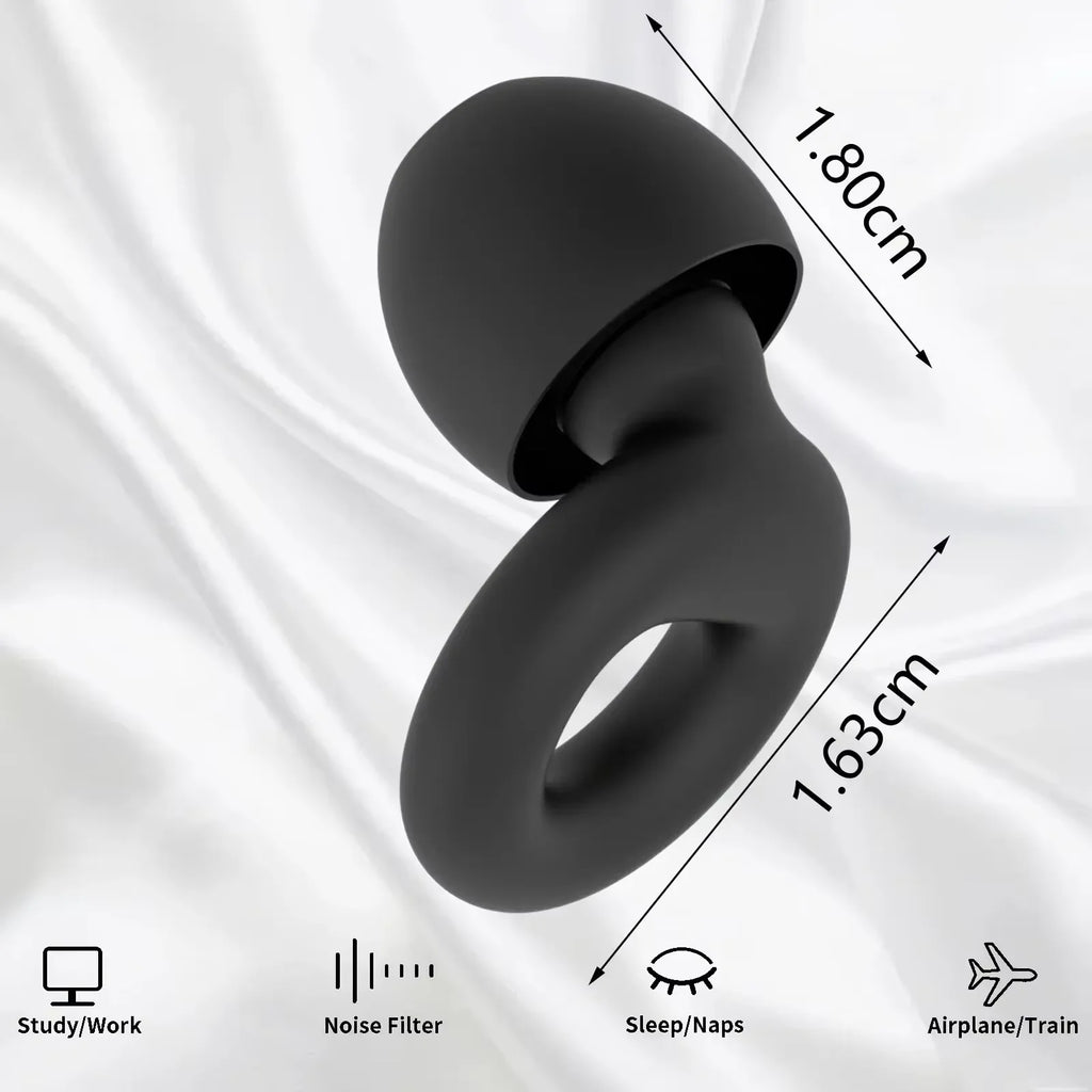 Soft Silicone Ear Plugs – Sleep, Swim, Work | Reusable Noise Protection