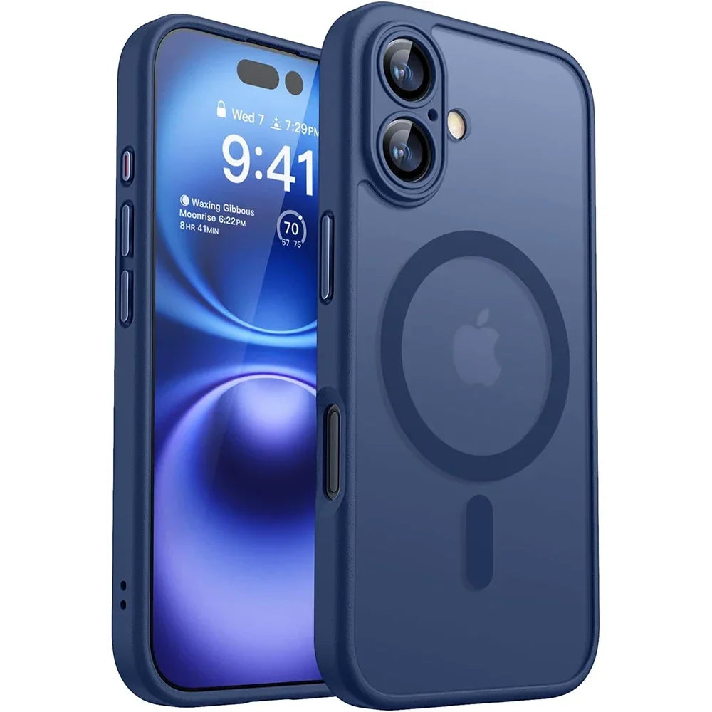 Magnetic Matte Armor Slim Case for iPhone 16 Plus / 17 Pro