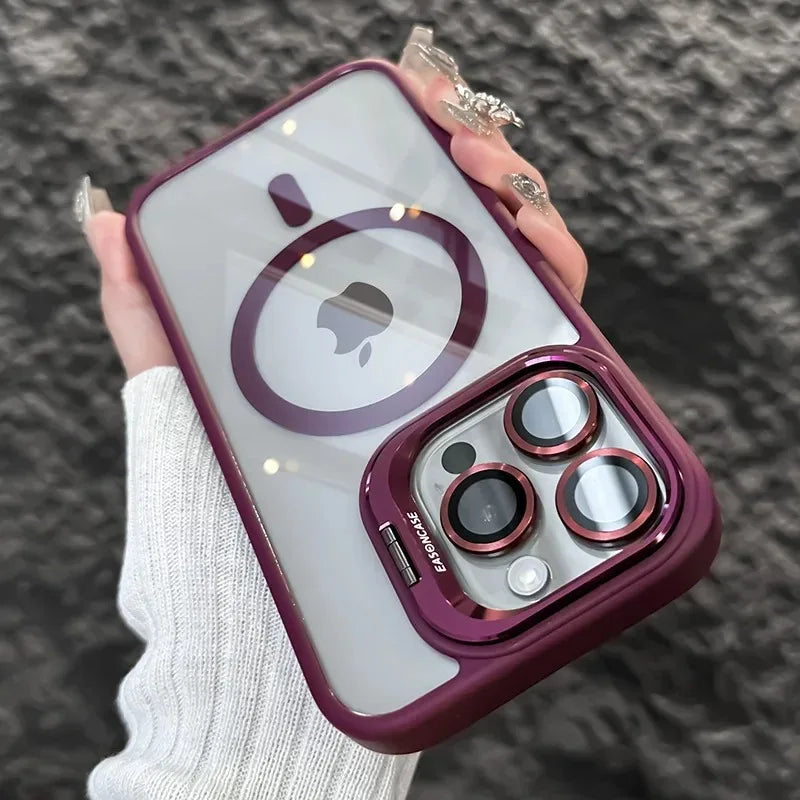 Luxury Shockproof Phone Cover with Camera Lens Protector