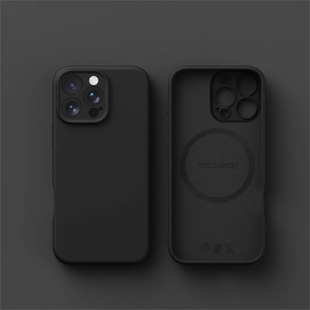 Smooth Liquid Silicone Wireless Charging Cover for iPhone