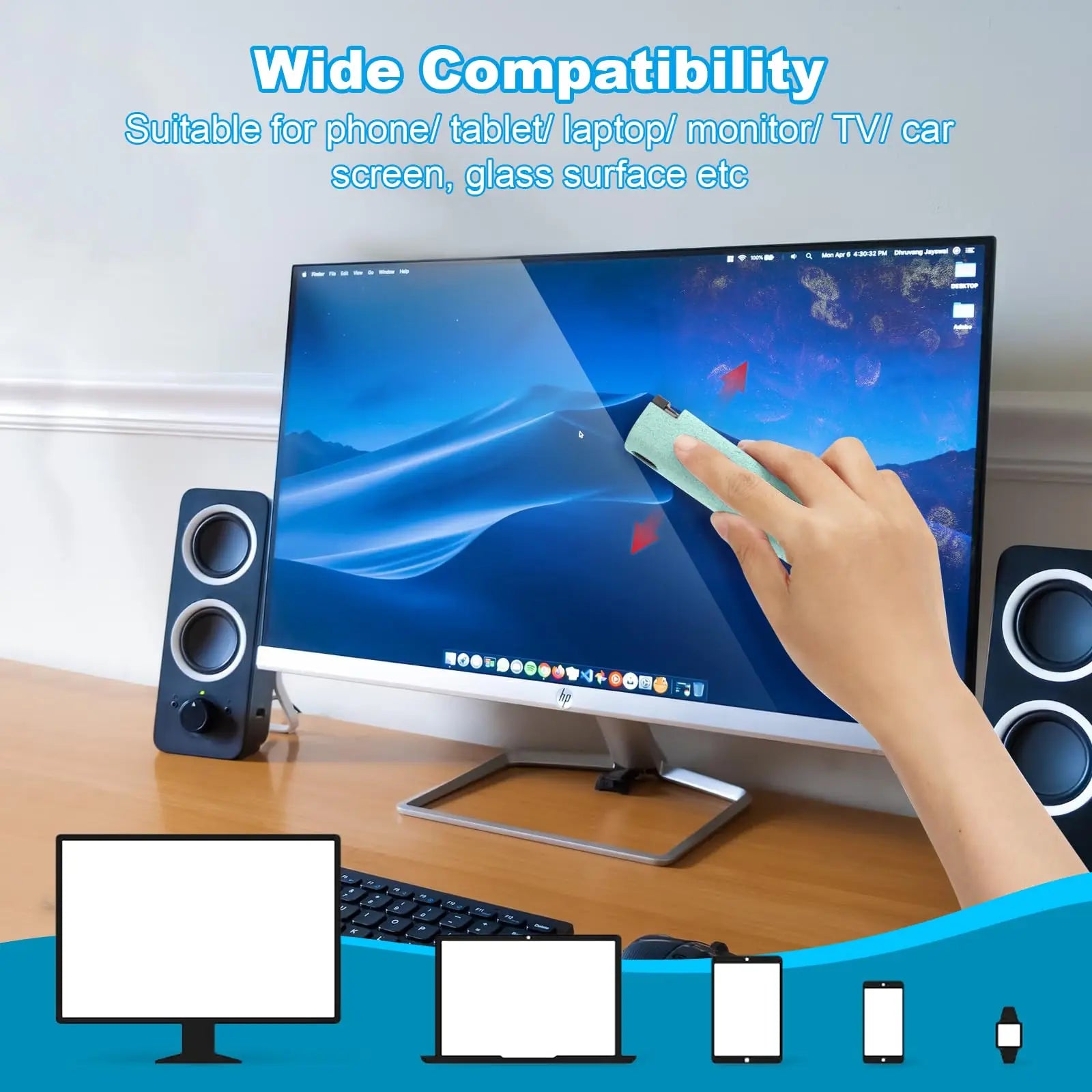 Universal Phone Screen Cleaner & Microfiber Wiper