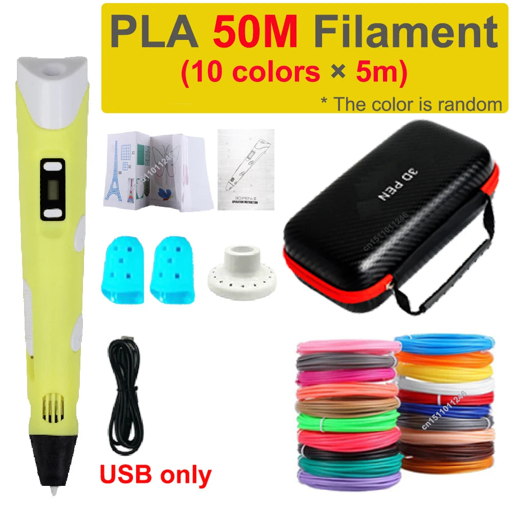 DIY 3D Drawing Pen Kids Gift with Storage Case