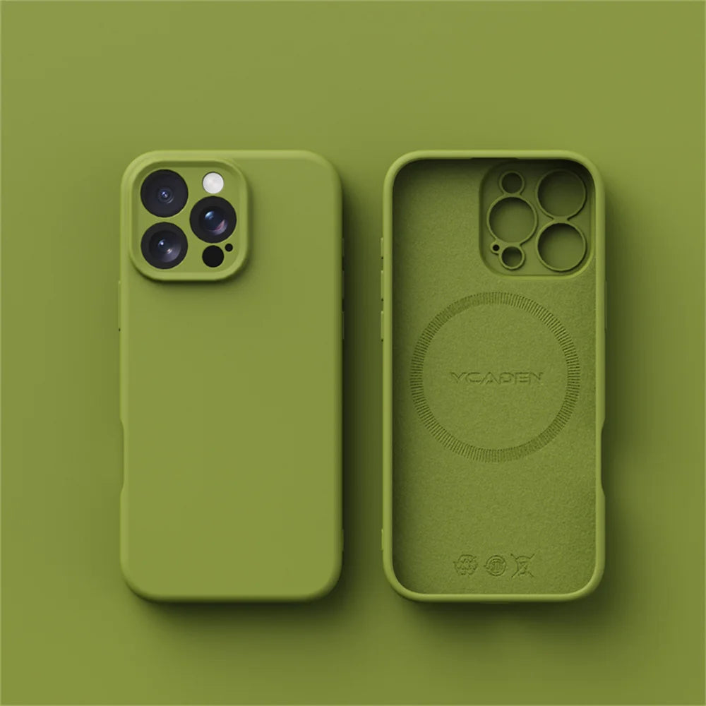 Smooth Liquid Silicone Wireless Charging Cover for iPhone
