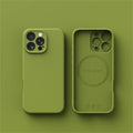 Smooth Liquid Silicone Wireless Charging Cover for iPhone