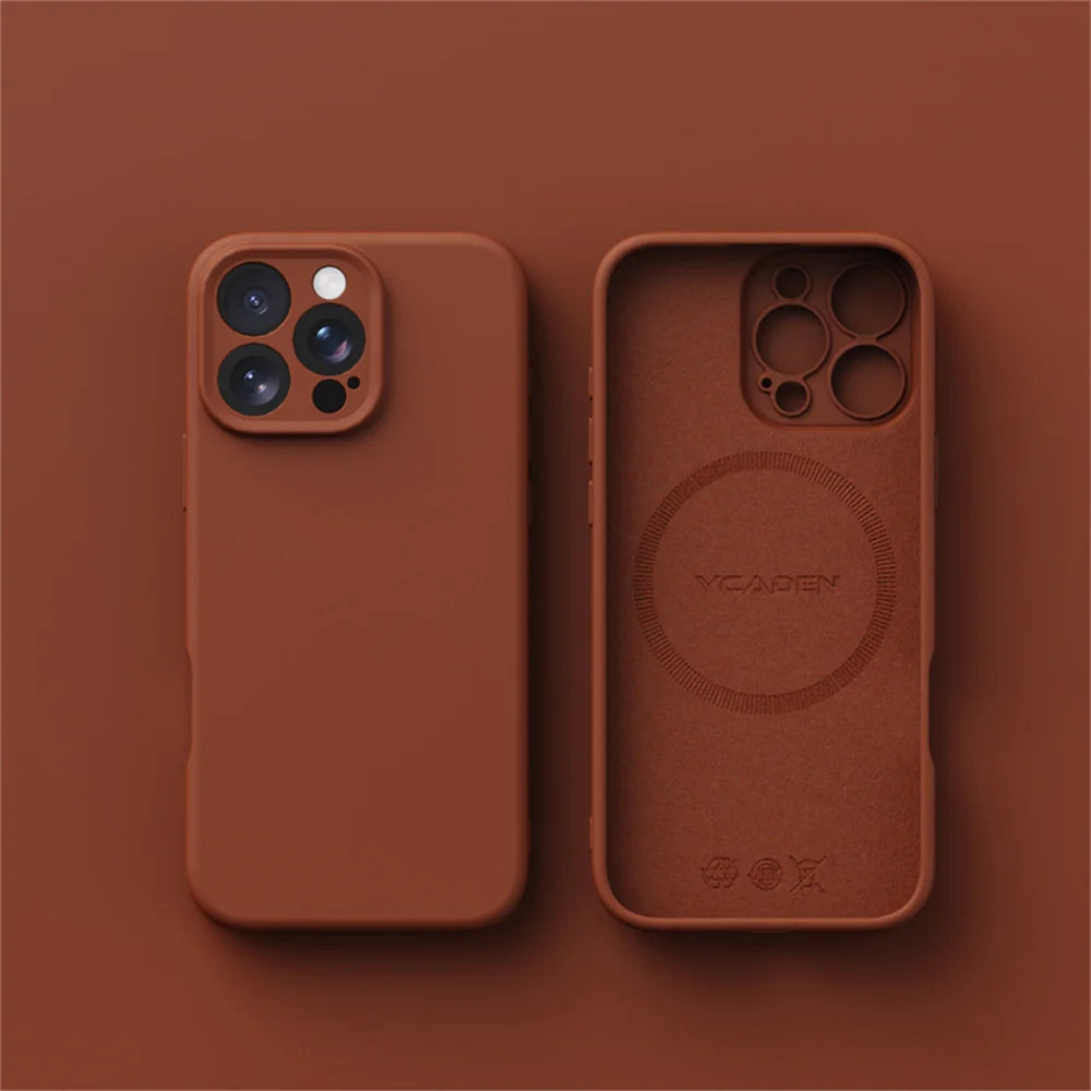 Smooth Liquid Silicone Wireless Charging Cover for iPhone