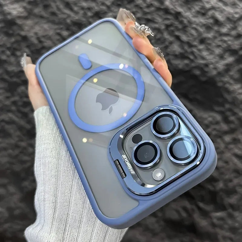 Luxury Shockproof Phone Cover with Camera Lens Protector
