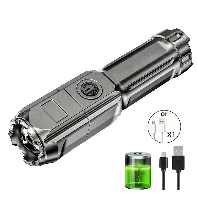 Waterproof Zoomable LED Torch for Camping & Hunting