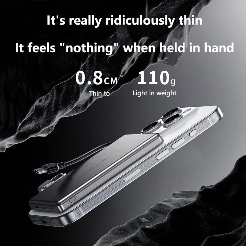 VIVO Mini 10000mAh Slim Magnetic Wireless Power Bank