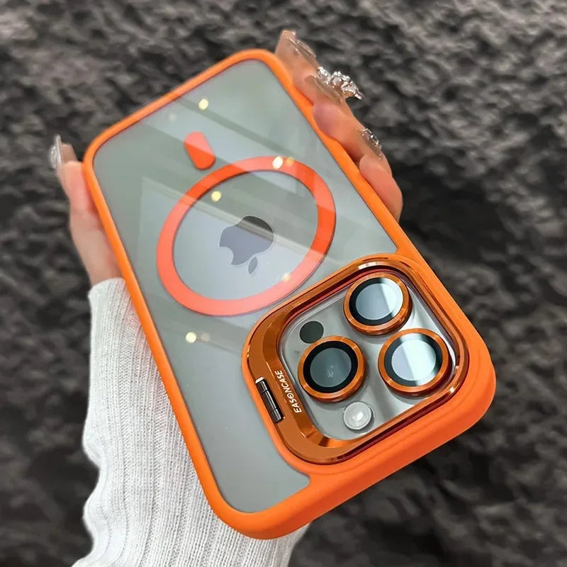 Luxury Shockproof Phone Cover with Camera Lens Protector