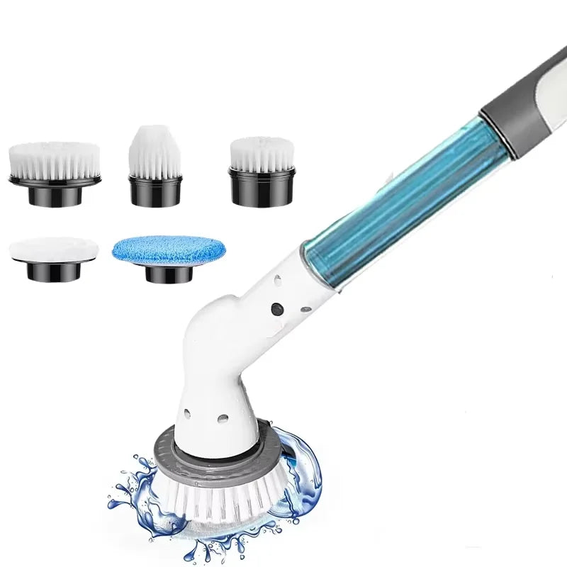 No More Scrubbing - Cordless Bathroom Power Scrubber Cleans 5x Faster