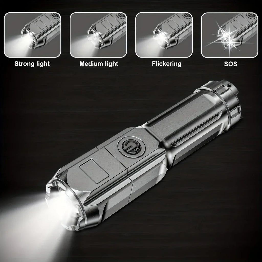 Waterproof Zoomable LED Torch for Camping & Hunting