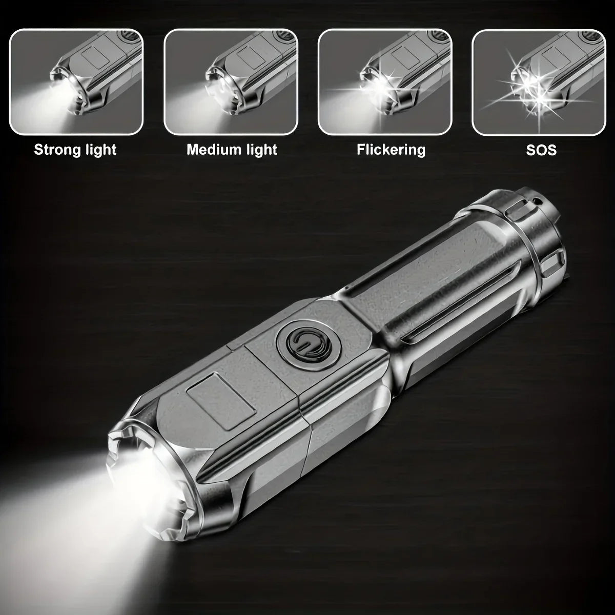 Waterproof Zoomable LED Torch for Camping & Hunting