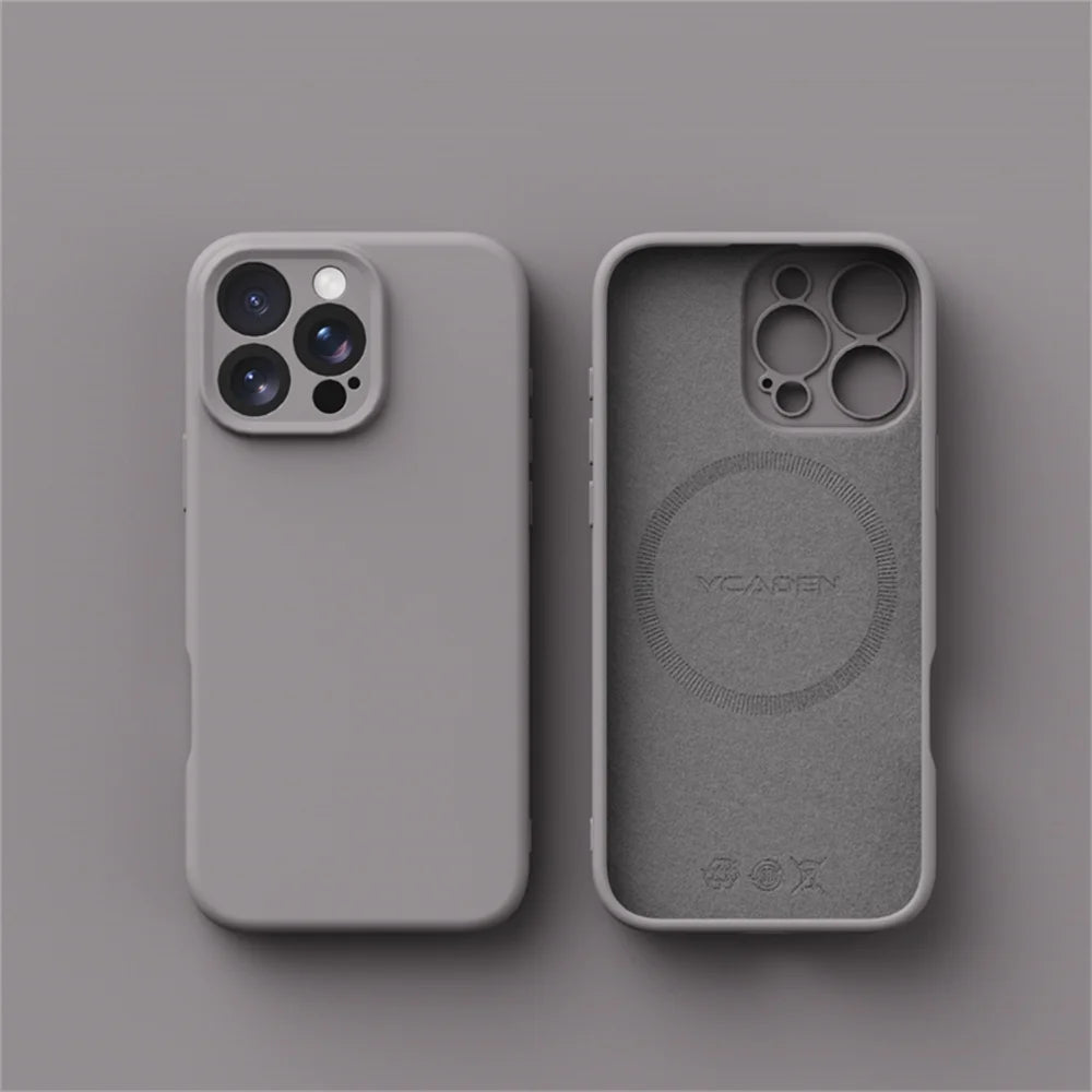 Smooth Liquid Silicone Wireless Charging Cover for iPhone