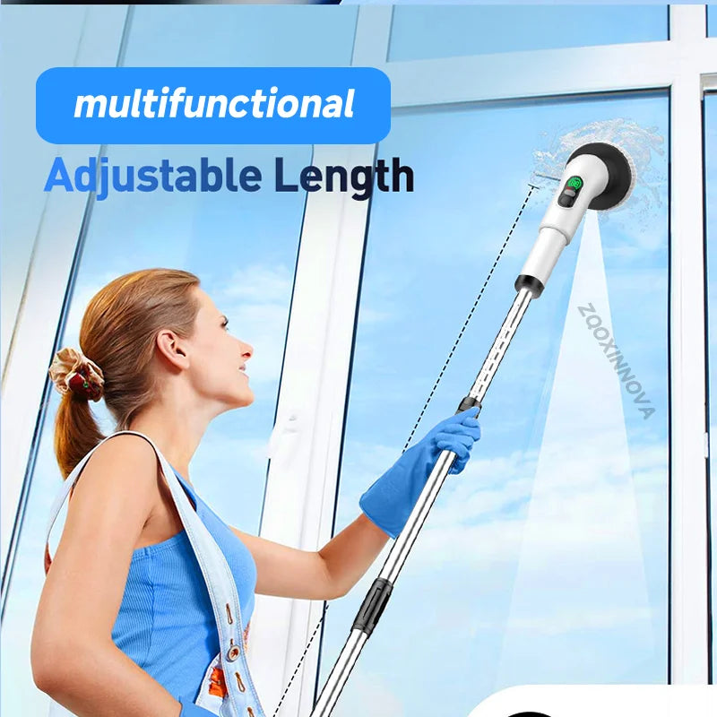 No More Scrubbing - Cordless Bathroom Power Scrubber Cleans 5x Faster