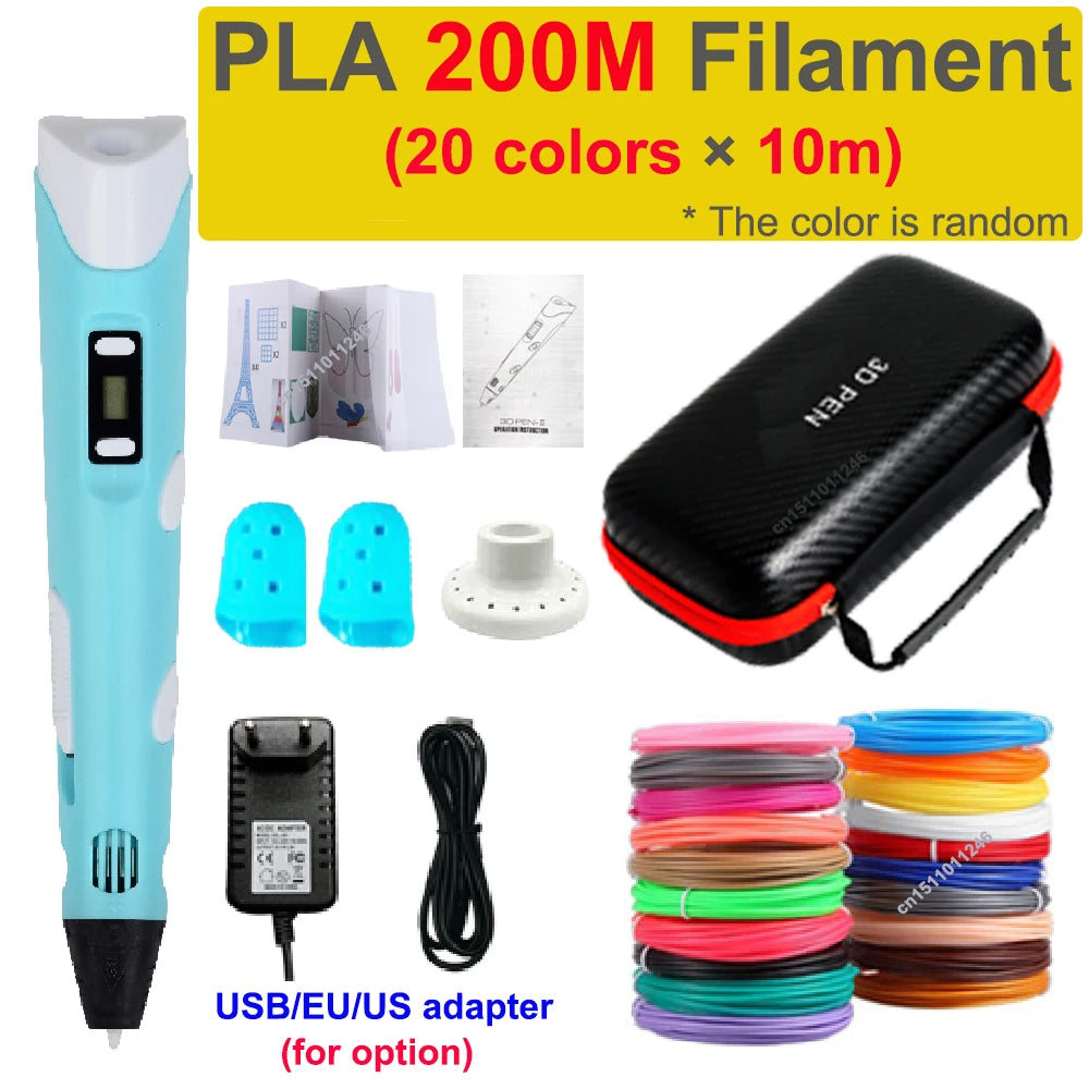 DIY 3D Drawing Pen Kids Gift with Storage Case