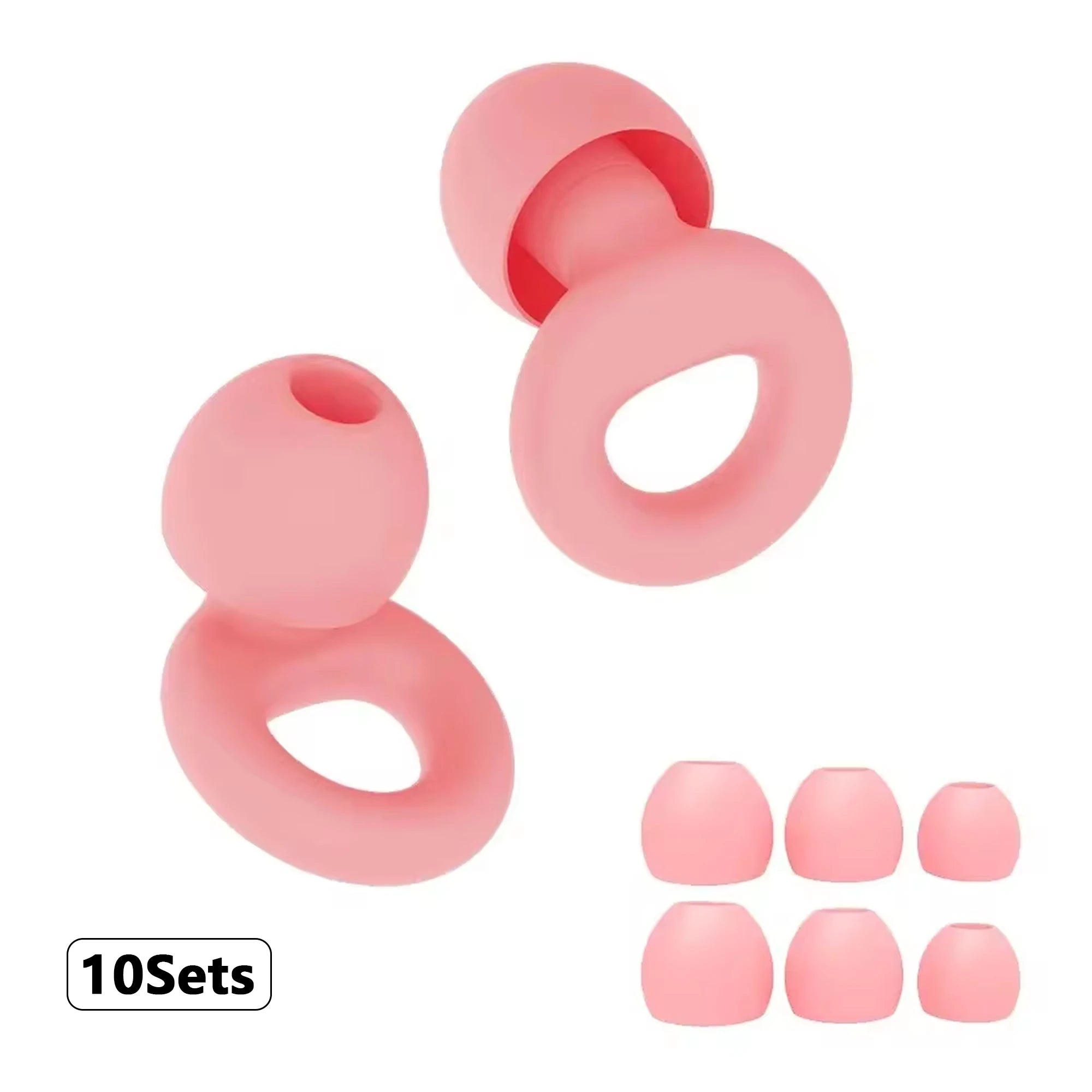 Soft Silicone Ear Plugs – Sleep, Swim, Work | Reusable Noise Protection