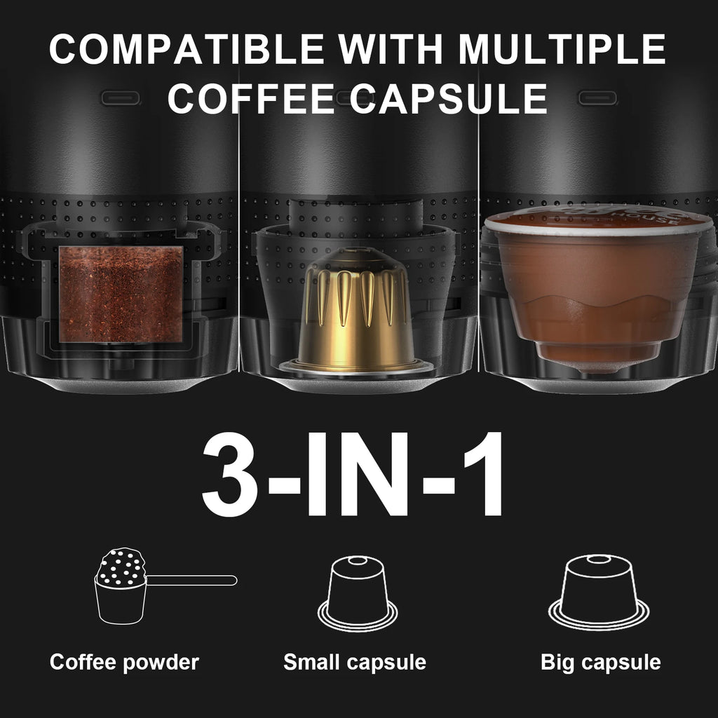 Wireless Rechargeable Travel Espresso Coffee Maker