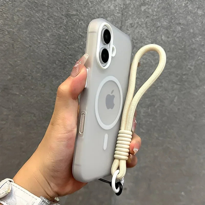 Candy Color MagSafe Lanyard Case for iPhone 16 15 17 Pro Max
