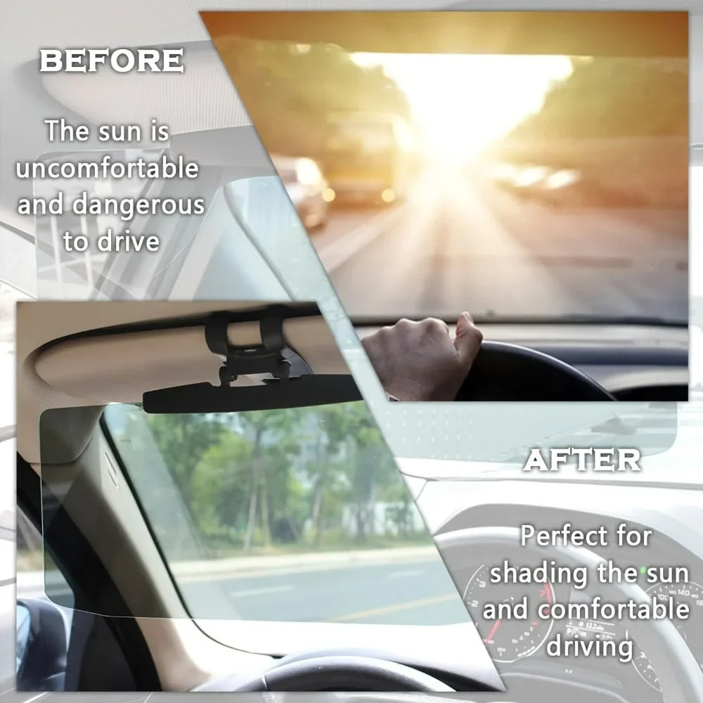 Anti-Glare Polarized Sun Visor – UV Protection for Car Drivers