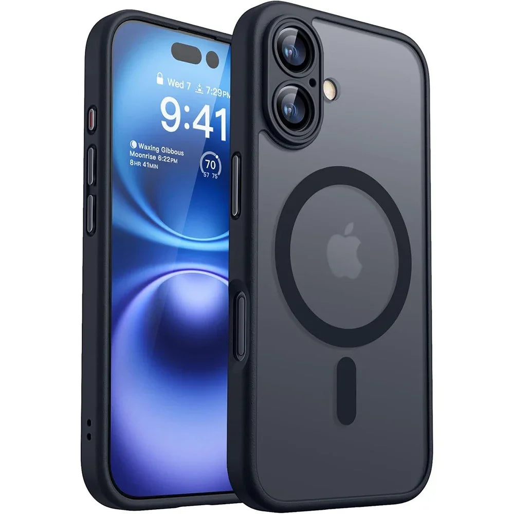 Magnetic Matte Armor Slim Case for iPhone 16 Plus / 17 Pro