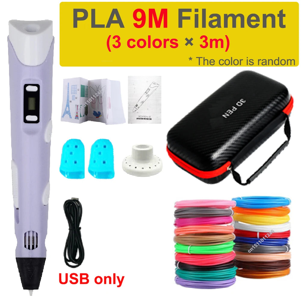 DIY 3D Drawing Pen Kids Gift with Storage Case