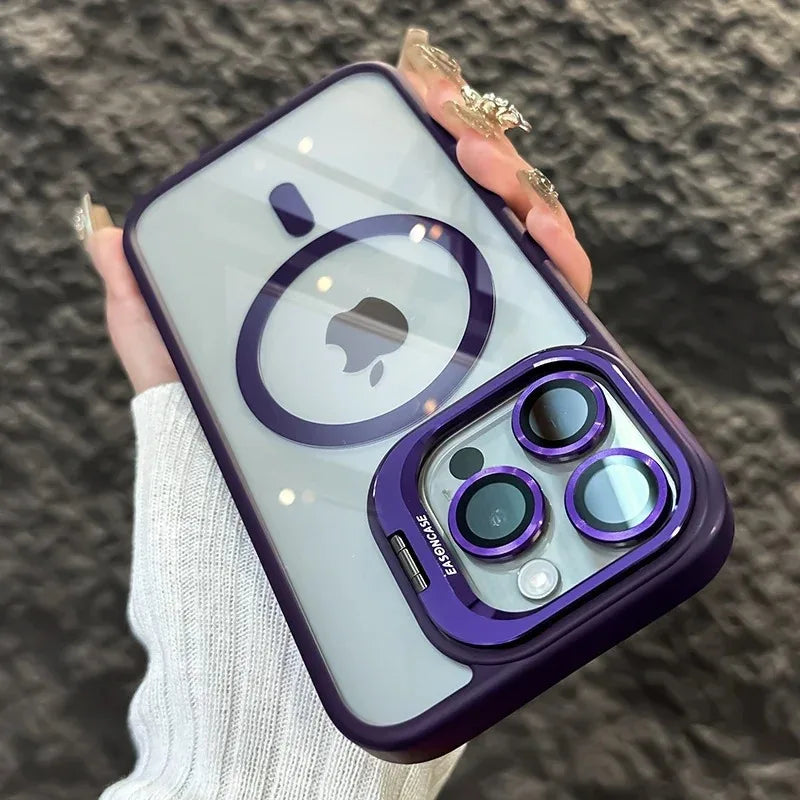 Luxury Shockproof Phone Cover with Camera Lens Protector