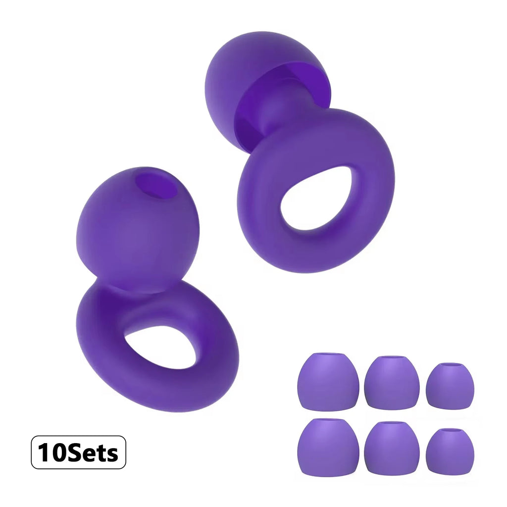 Soft Silicone Ear Plugs – Sleep, Swim, Work | Reusable Noise Protection