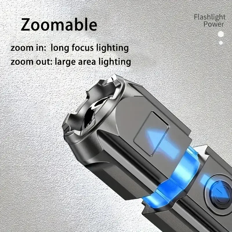 Waterproof Zoomable LED Torch for Camping & Hunting